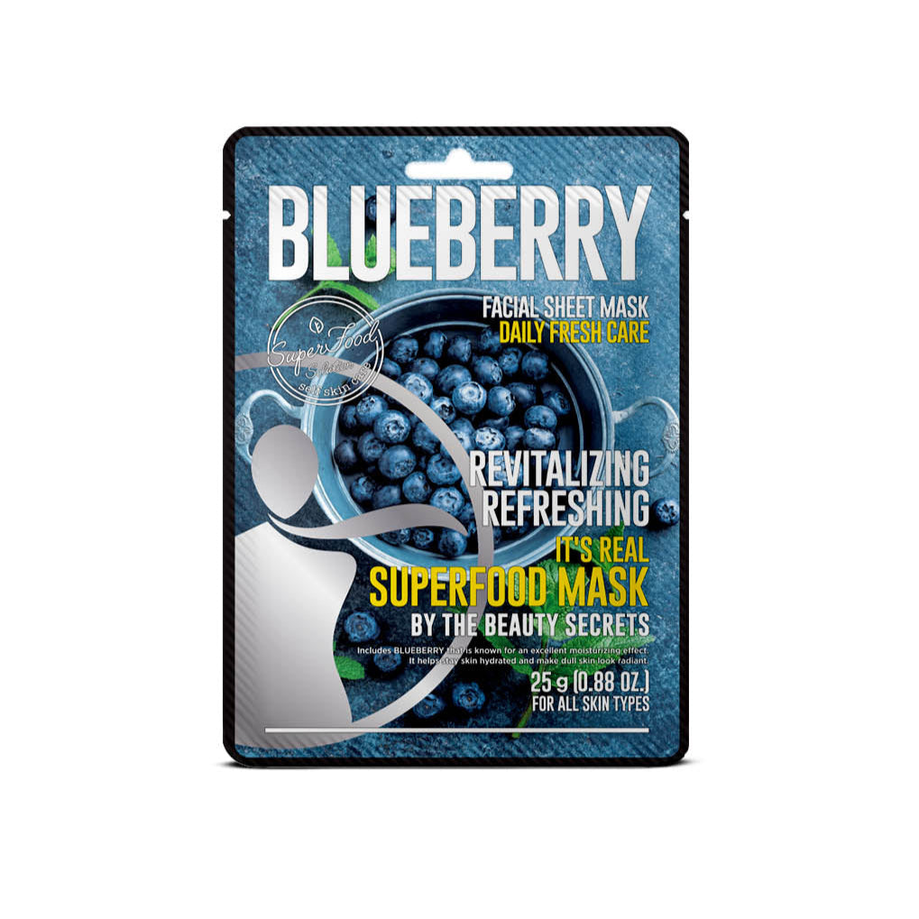 قناع الوجه بالتوت الأزرق