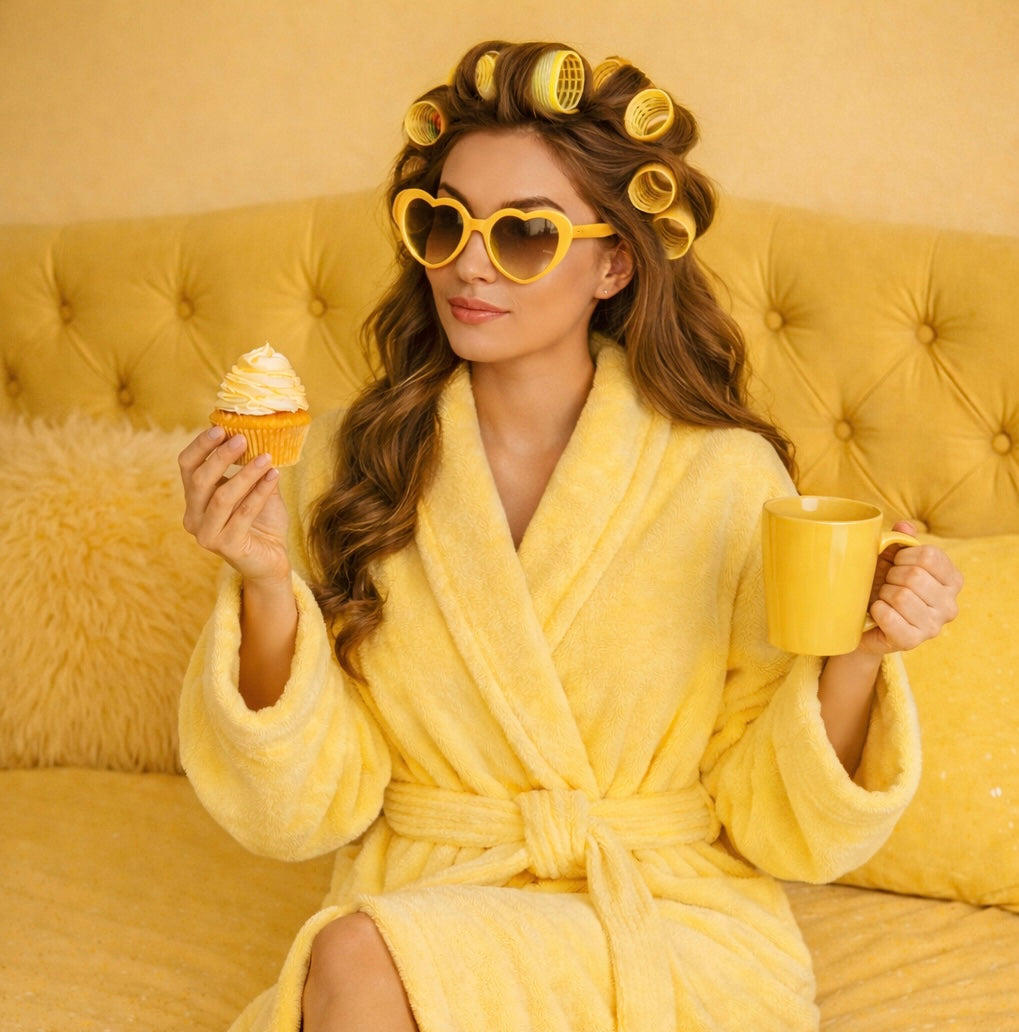 روب إستحمام -أصفر