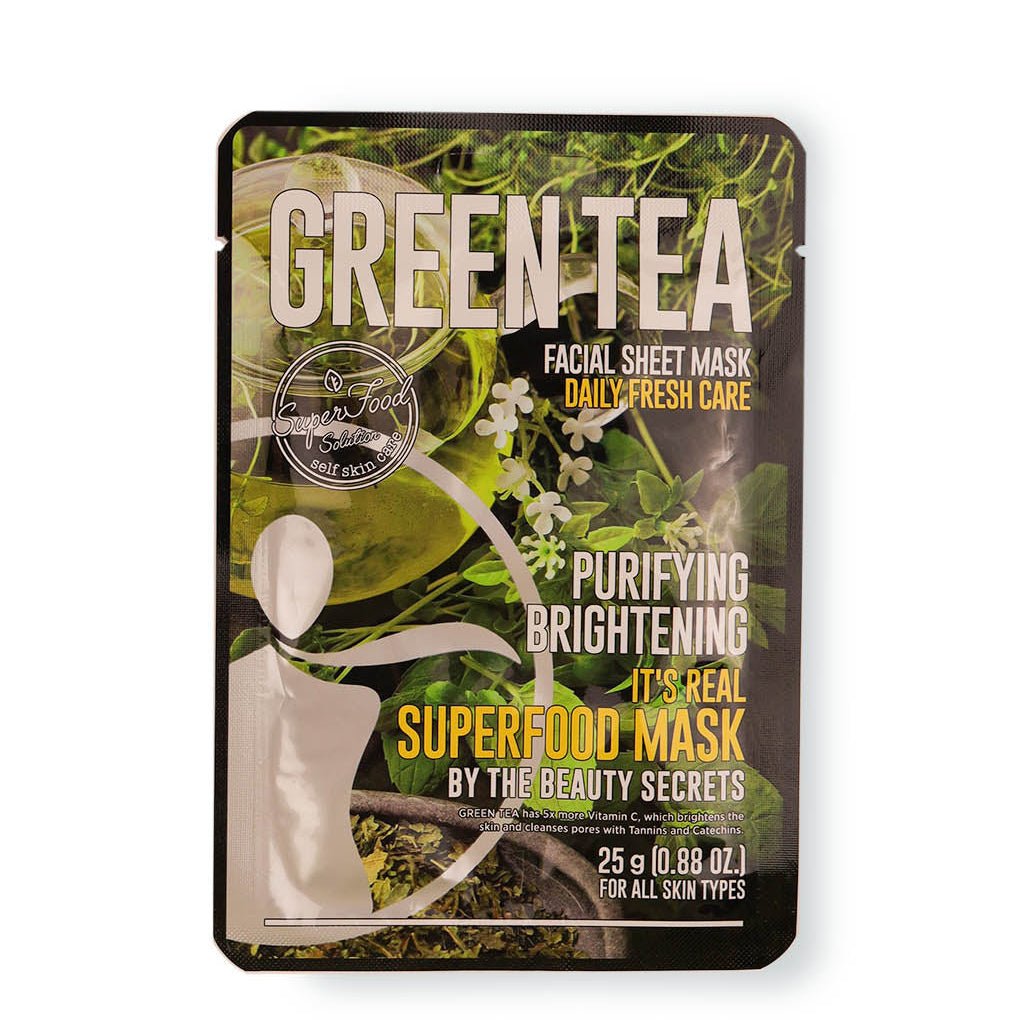 قناع الوجه بالشاي الأخضر