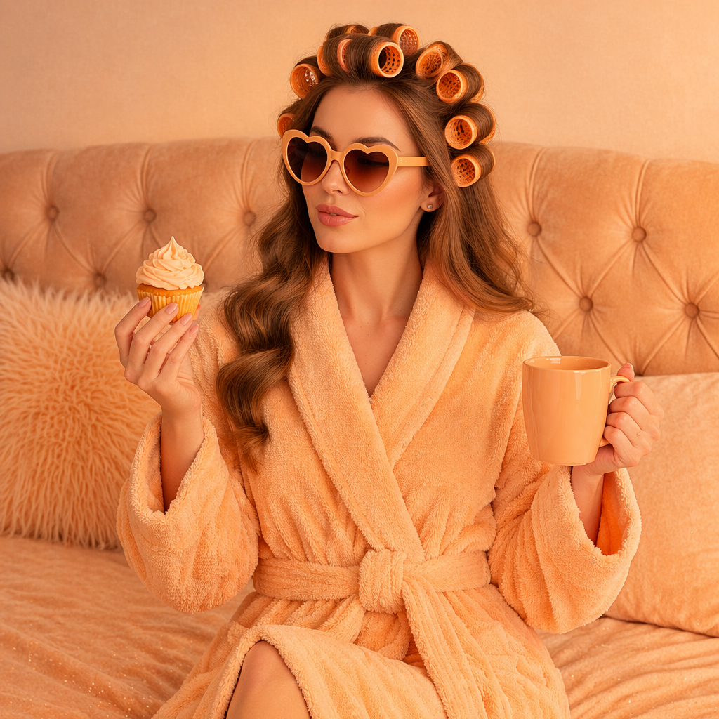 روب إستحمام -برتقالي