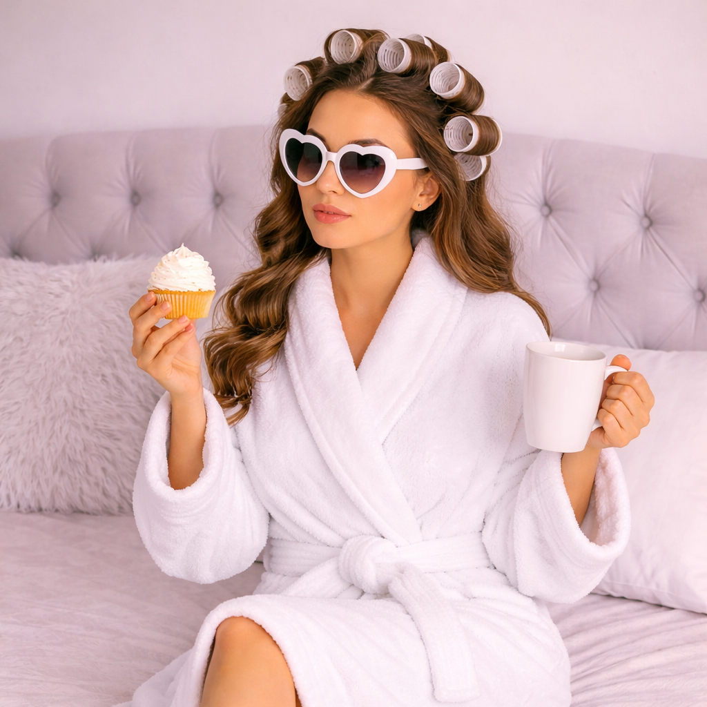 روب إستحمام-ابيض