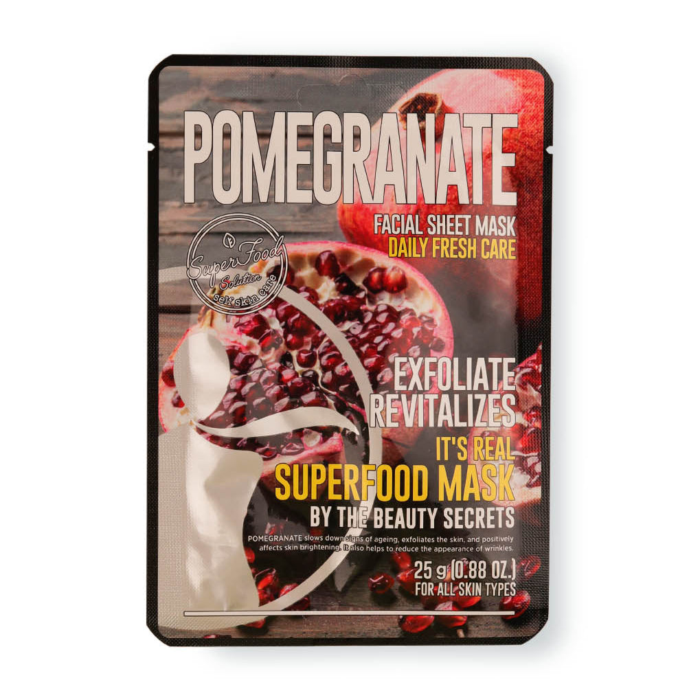 قناع الوجة بالرمان